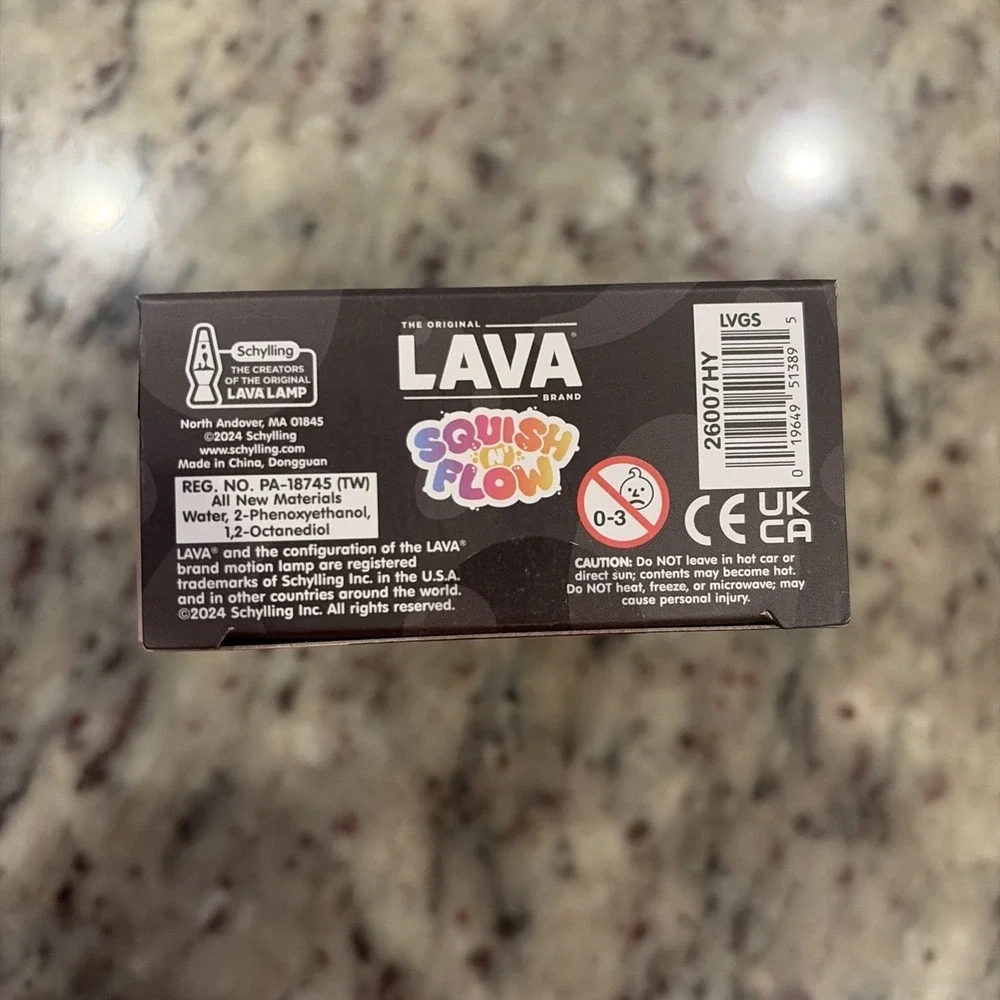 LAVA Squish N' Flow Glow in the Dark Squeeze‎ Toy Green Blue Sensory New
